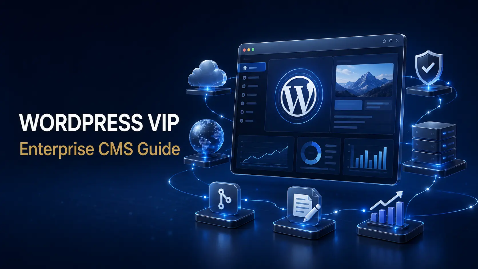 WordPress VIP enterprise CMS platform with security, performance, publishing, and analytics features